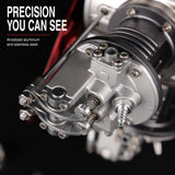 TECHING Jet Engine Model Kit 5-Cylinder Radial Engine Model Kit That Runs Mechanical Metal Assembly DM116 230+pcs