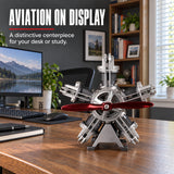 TECHING Jet Engine Model Kit 5-Cylinder Radial Engine Model Kit That Runs Mechanical Metal Assembly DM116 230+pcs