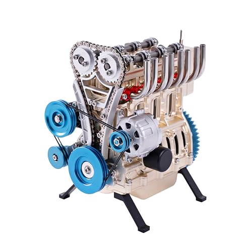 TECHING v8 Engine Model kit Mechanical Metal Assembly DIY Car Engine Model Kit 500+Pcs Educational Experiment Toy