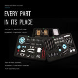 TECHING v8 Engine Model kit that Works Metal Mechanical Metal Assembly DIY Car Engine Model Kit 500+Pcs Educational Experiment (8 Cylinder Engine)