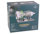 TECHING Jet Engine Model Kit Twin-Spool turbofan Engine Model kit That Works Metal Assembly 1/10 Electric Aircraft Engine Jet Engine Model Craft Gift for Adult - 1000+PCS DM119