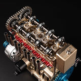 TECHING v8 Engine Model kit Mechanical Metal Assembly DIY Car Engine Model Kit 500+Pcs Educational Experiment Toy