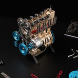 TECHING v8 Engine Model kit Mechanical Metal Assembly DIY Car Engine Model Kit 500+Pcs Educational Experiment Toy