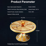 Metal Solar System Model Kit That Works - Motorized Metal Planetarium with LED Night Light Sun, Educational STEM for Adults, Classroom Science Project, Unique Desk Decor Gift