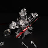 TECHING Jet Engine Model Kit 5-Cylinder Radial Engine Model Kit That Runs Mechanical Metal Assembly DM116 230+pcs