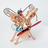TECHING mini v2 Engine Model kit That Runs Mechanical Metal Assembly DIY