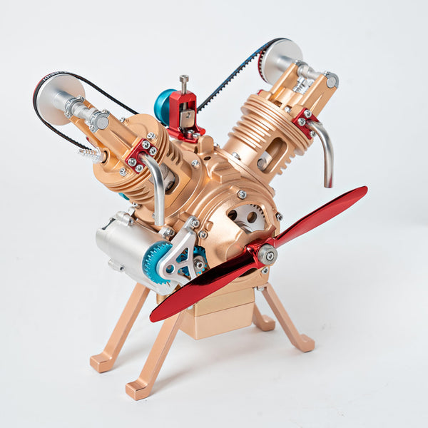 TECHING mini v2 Engine Model kit That Runs Mechanical Metal Assembly DIY