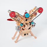 TECHING mini v2 Engine Model kit That Runs Mechanical Metal Assembly DIY