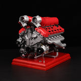 DM108 Metal V12 Engine Model Kit That Works 800+ PCS Metal Motorized 4-Stroke Engine with Electric Drive, DIY STEM Building Project & Educational Gift for Adults, and Car Enthusiasts