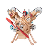 TECHING mini v2 Engine Model kit That Runs Mechanical Metal Assembly DIY