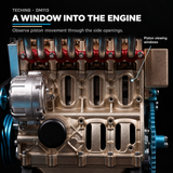 TECHING Metal Inline 4-Cylinder Engine Model Kit that Works for Adults