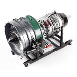 TECHING Jet Engine Model Kit Twin-Spool turbofan Engine Model kit That Works Metal Assembly 1/10 Electric Aircraft Engine Jet Engine Model Craft Gift for Adult - 1000+PCS DM119