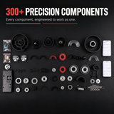 DM121 1/12 Scale Dual Spool Turbofan Engine Model Kit - Build Your Own Functional Jet Engine, 300+ Pcs STEM Educational Hobby Kit