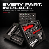 DM108 Metal V12 Engine Model Kit That Works 800+ PCS Metal Motorized 4-Stroke Engine with Electric Drive, DIY STEM Building Project & Educational Gift for Adults, and Car Enthusiasts